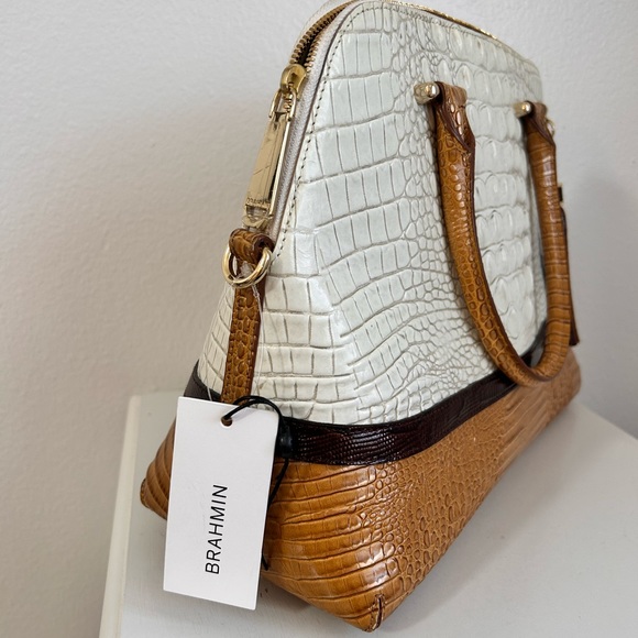 Brahmin Authentic Sydney Coconut Kedima Large Genuine Leather Tote Bag . - Picture 15 of 15